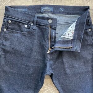 31x32 Lucky Brand 105 Slim Taper Jeans Mens Blue Dark Wash Denim Stretch 7M12967